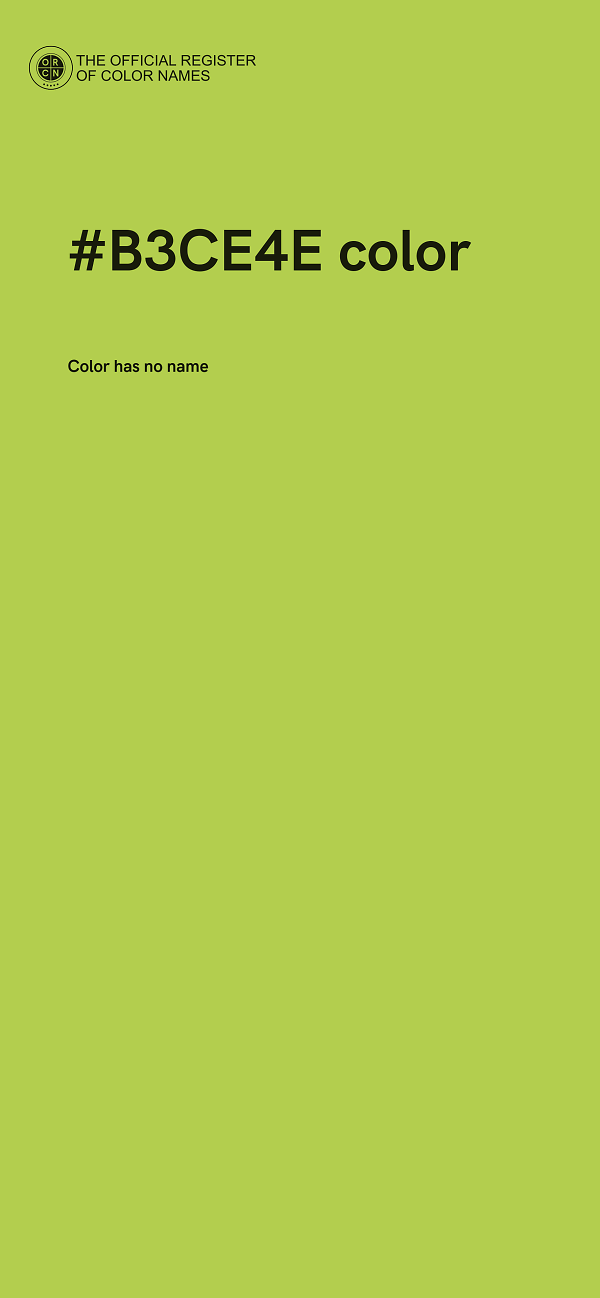 #B3CE4E color image