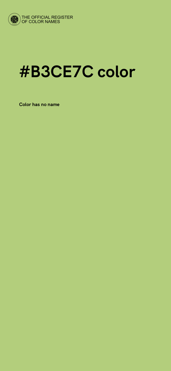 #B3CE7C color image
