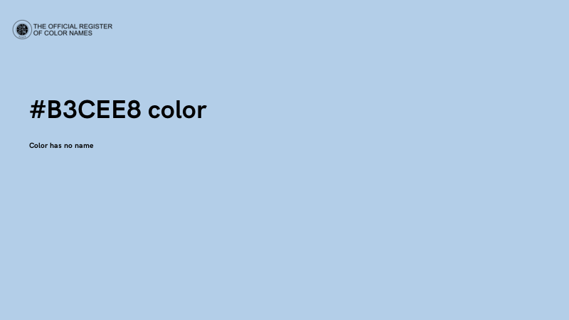 #B3CEE8 color image