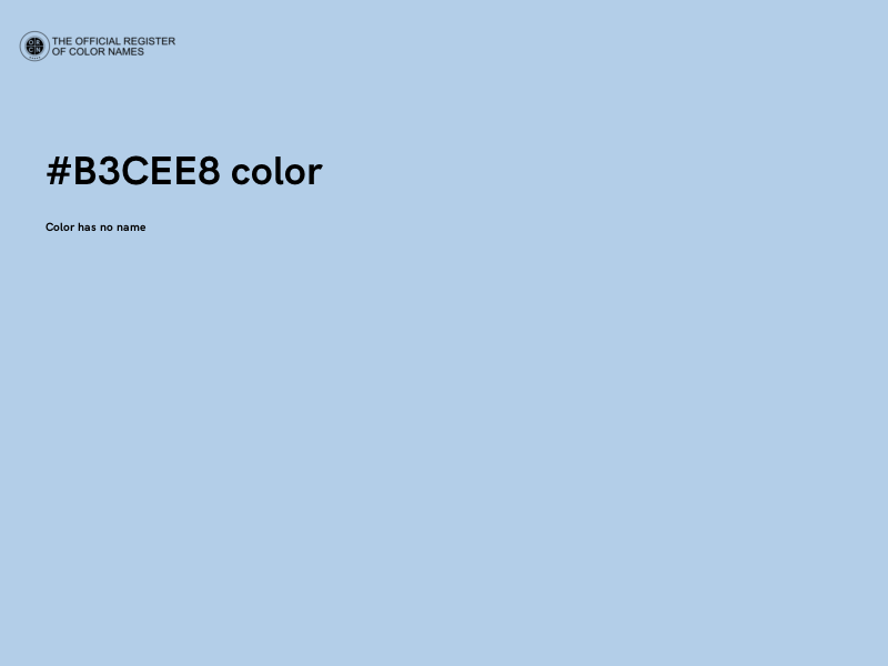 #B3CEE8 color image