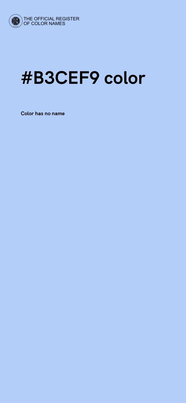 #B3CEF9 color image