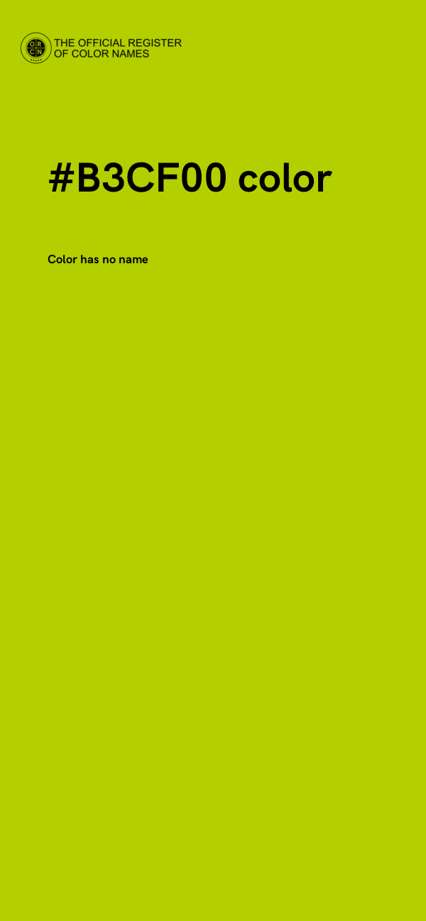 #B3CF00 color image