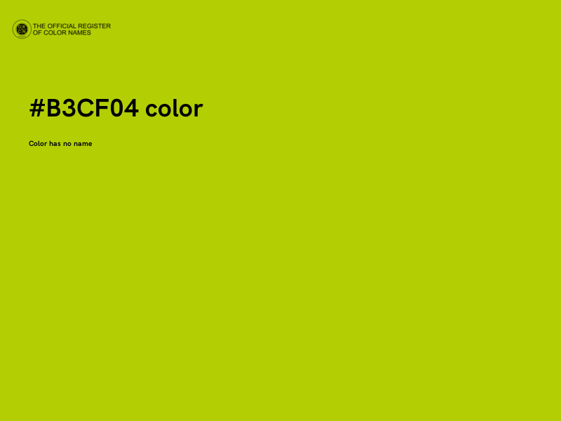 #B3CF04 color image