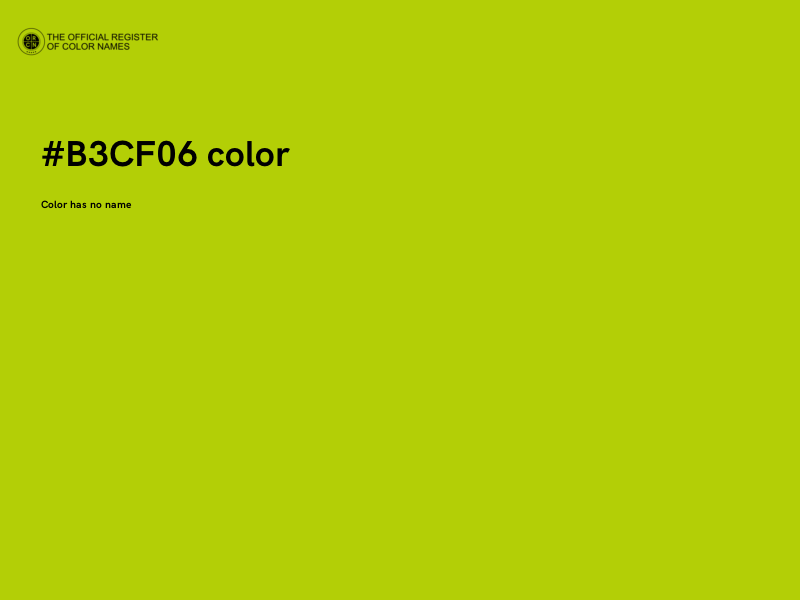 #B3CF06 color image