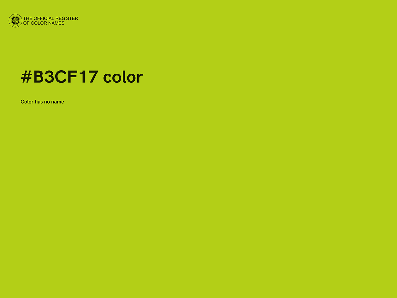 #B3CF17 color image