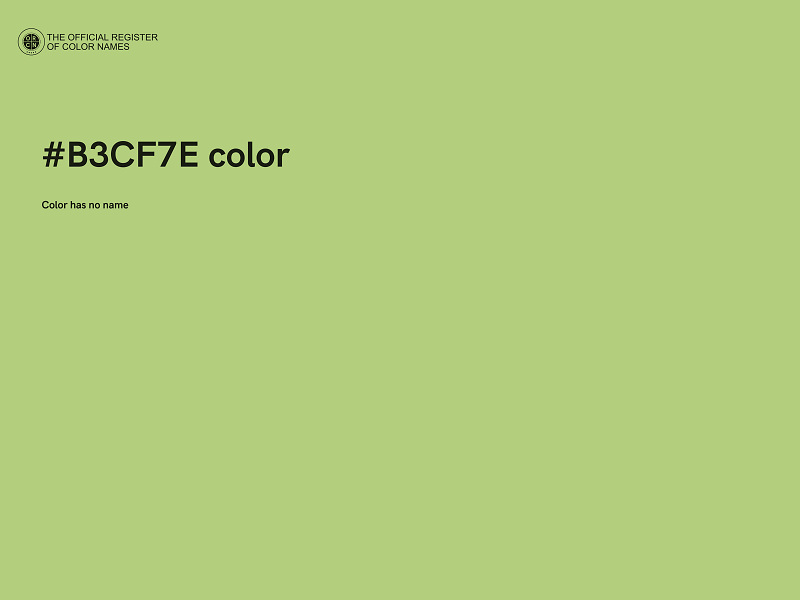 #B3CF7E color image