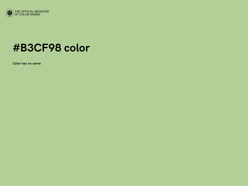 #B3CF98 color image