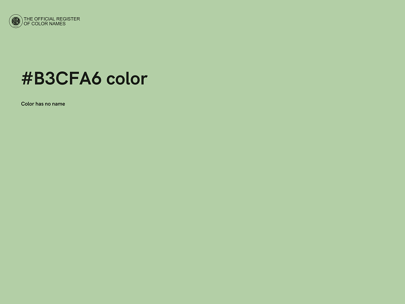 #B3CFA6 color image