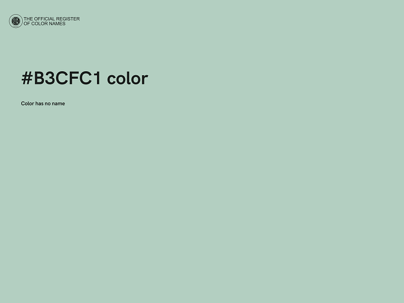 #B3CFC1 color image