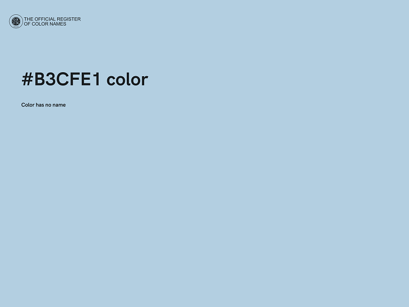 #B3CFE1 color image