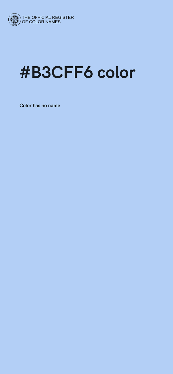 #B3CFF6 color image