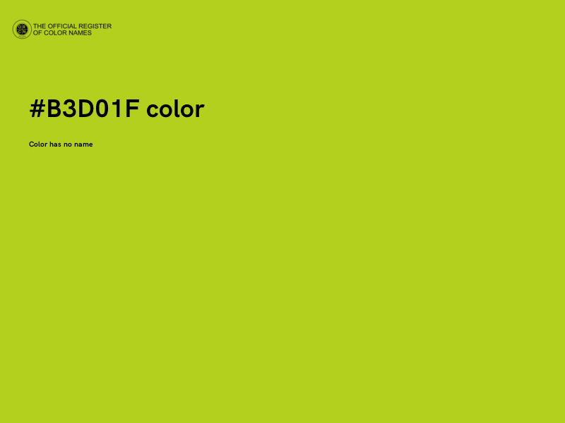 #B3D01F color image