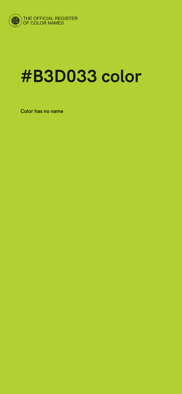 #B3D033 color image