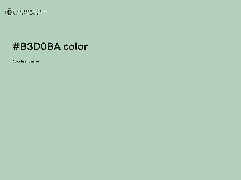 #B3D0BA color image