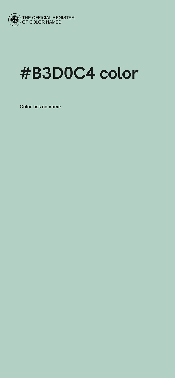 #B3D0C4 color image