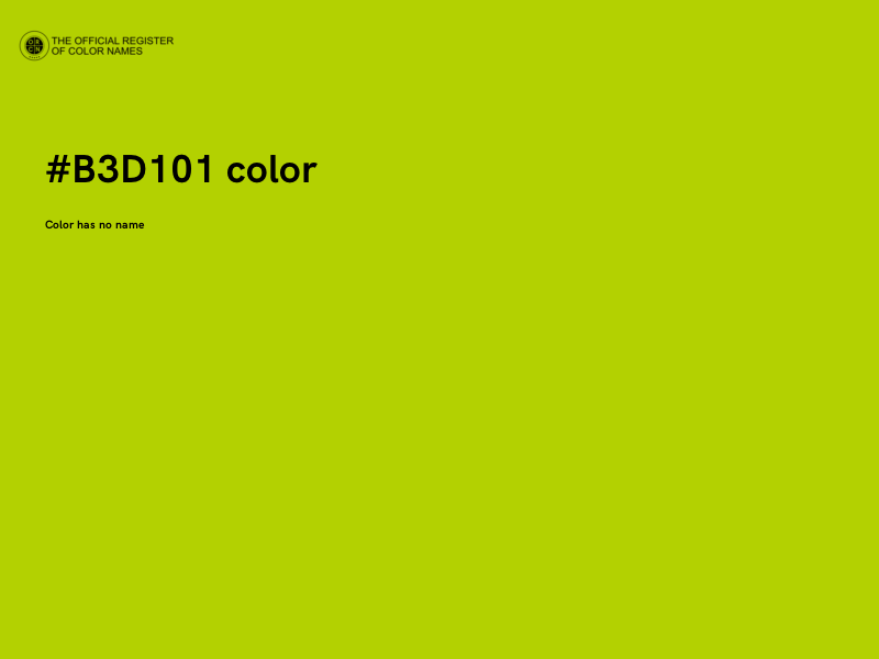 #B3D101 color image