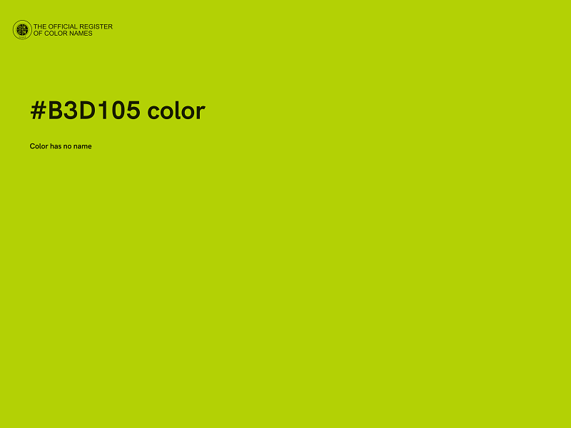 #B3D105 color image