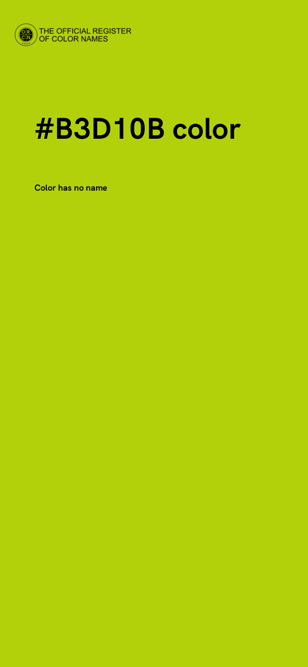 #B3D10B color image
