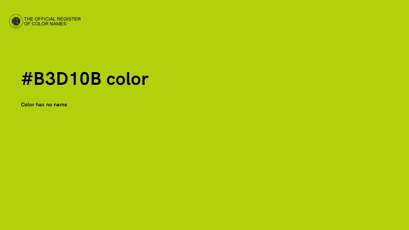 #B3D10B color image