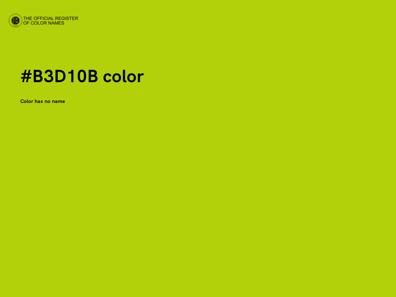 #B3D10B color image