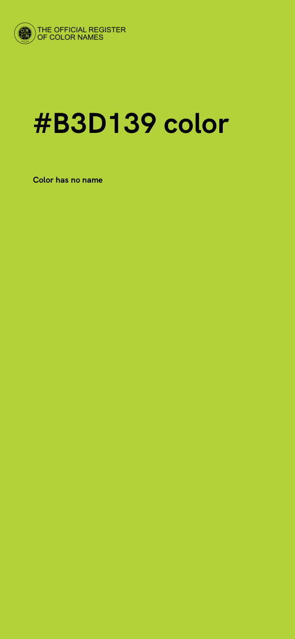 #B3D139 color image