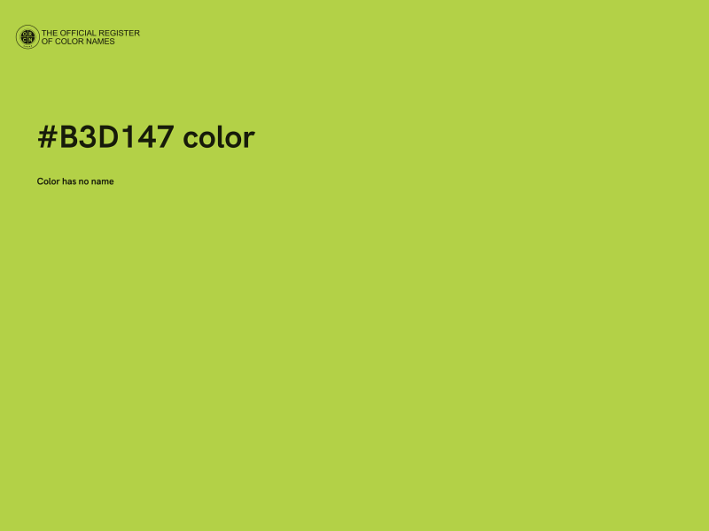 #B3D147 color image