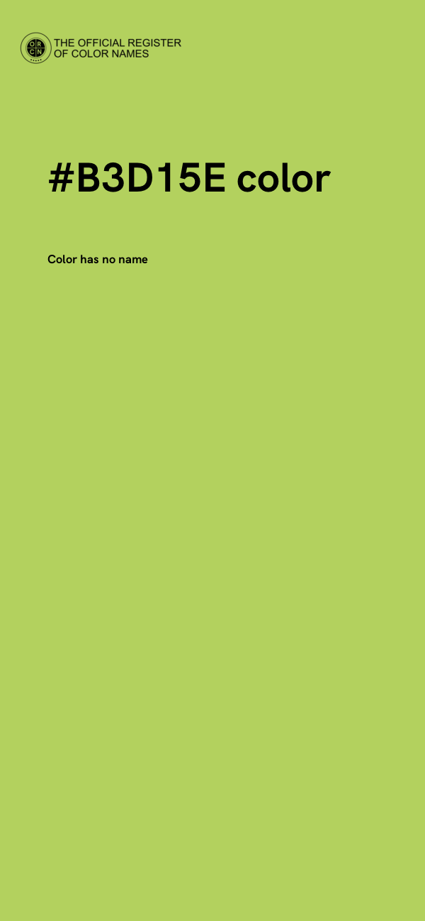 #B3D15E color image