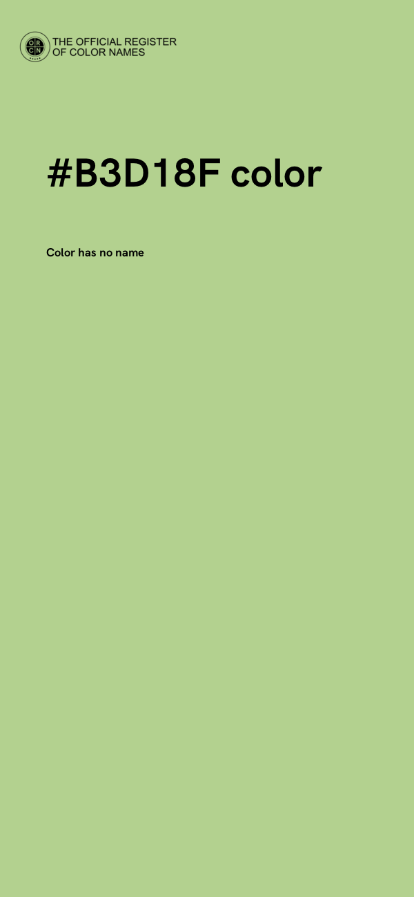 #B3D18F color image
