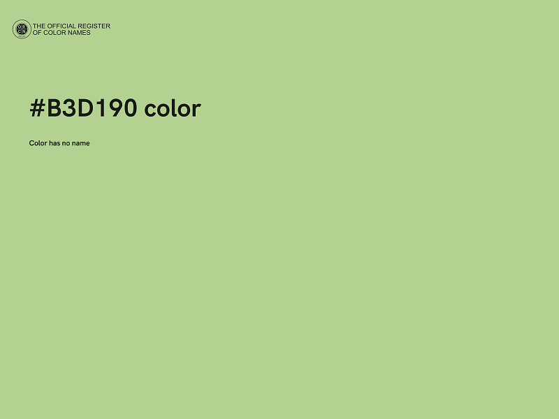 #B3D190 color image