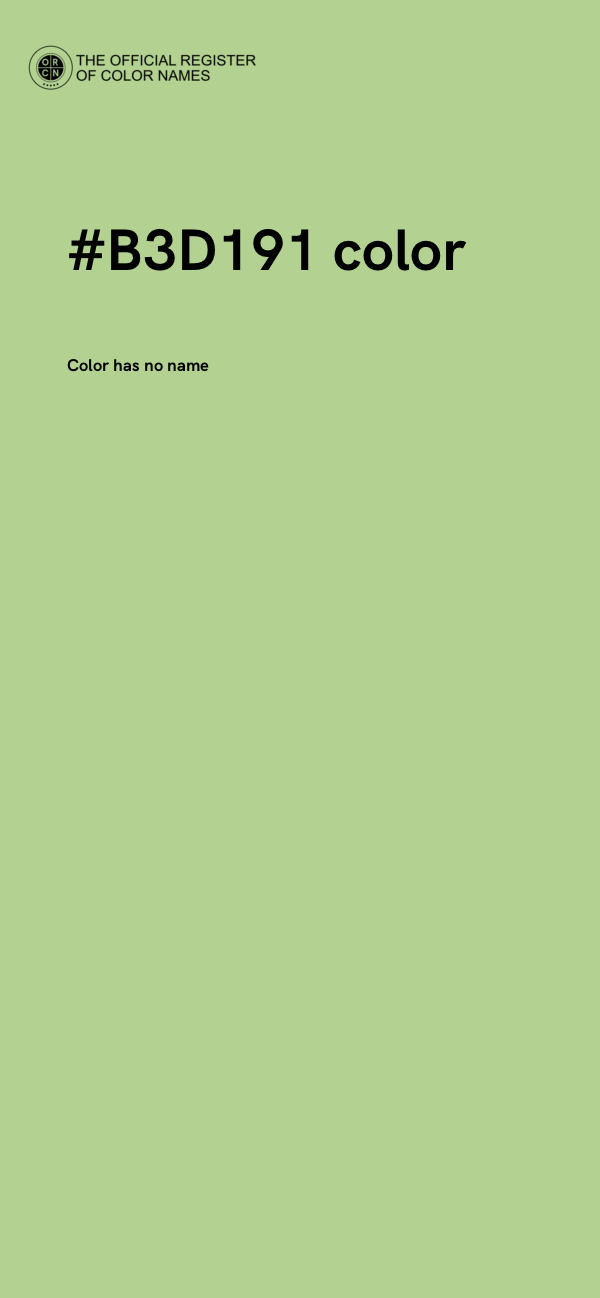 #B3D191 color image