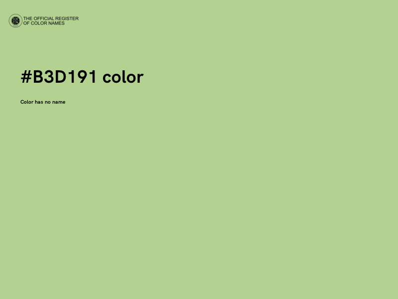 #B3D191 color image