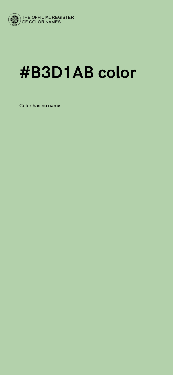 #B3D1AB color image