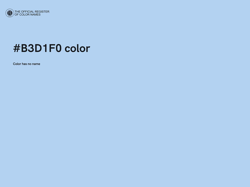 #B3D1F0 color image