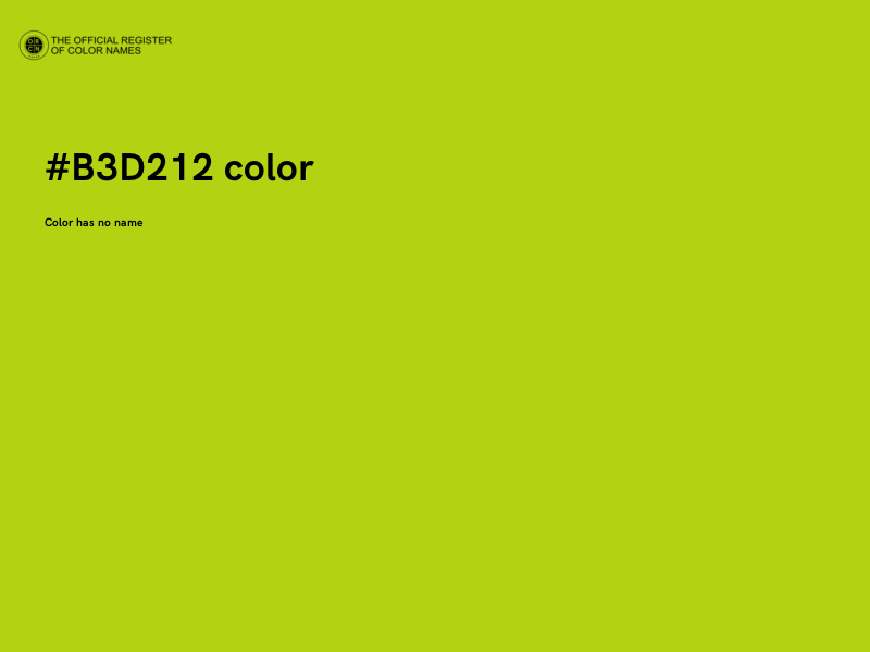 #B3D212 color image