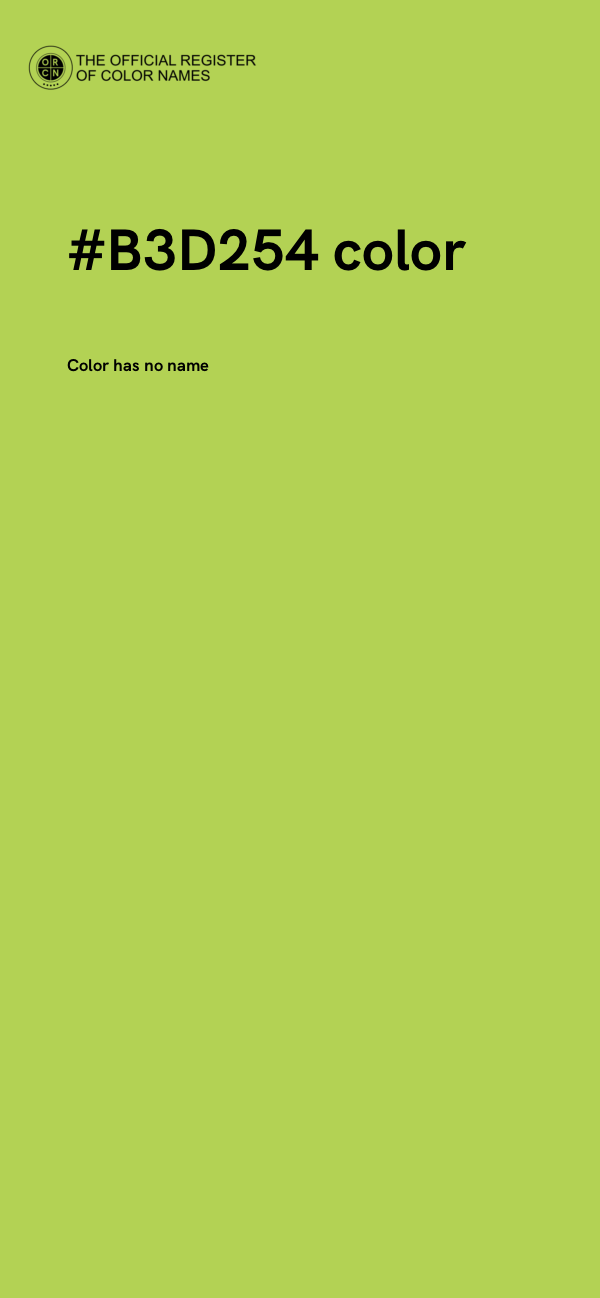 #B3D254 color image