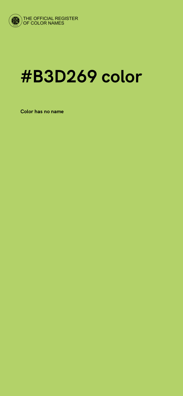 #B3D269 color image