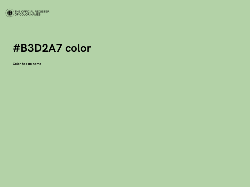#B3D2A7 color image