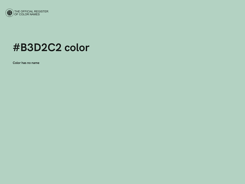 #B3D2C2 color image