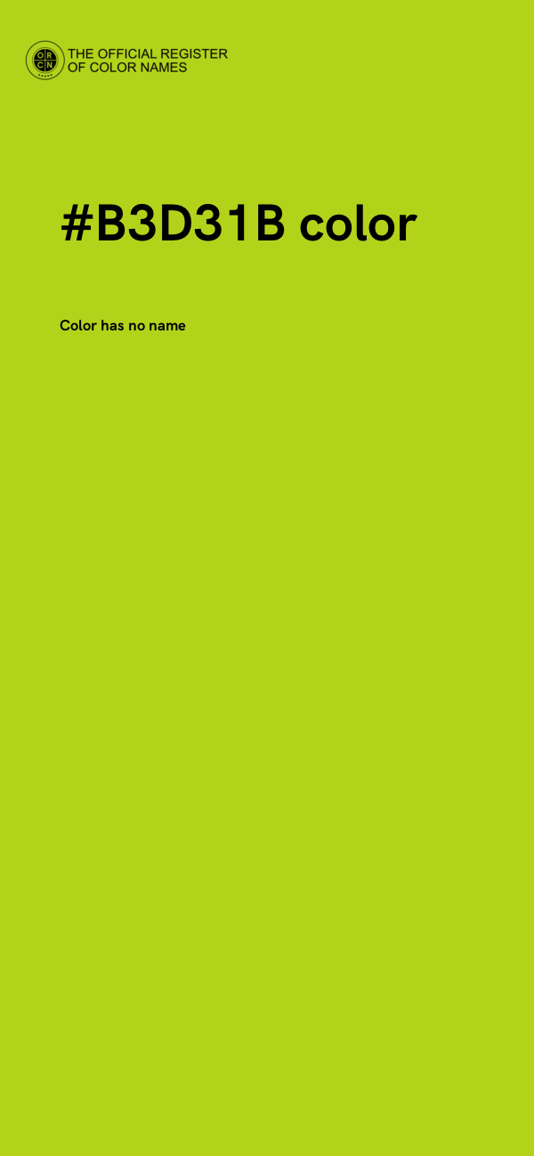 #B3D31B color image