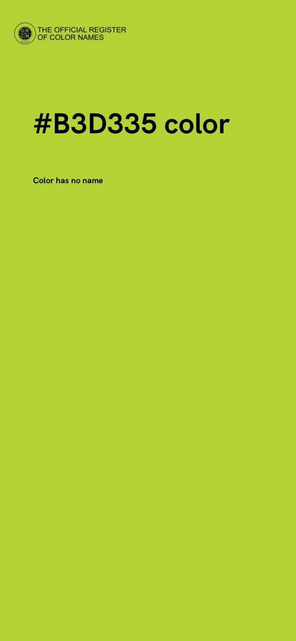 #B3D335 color image