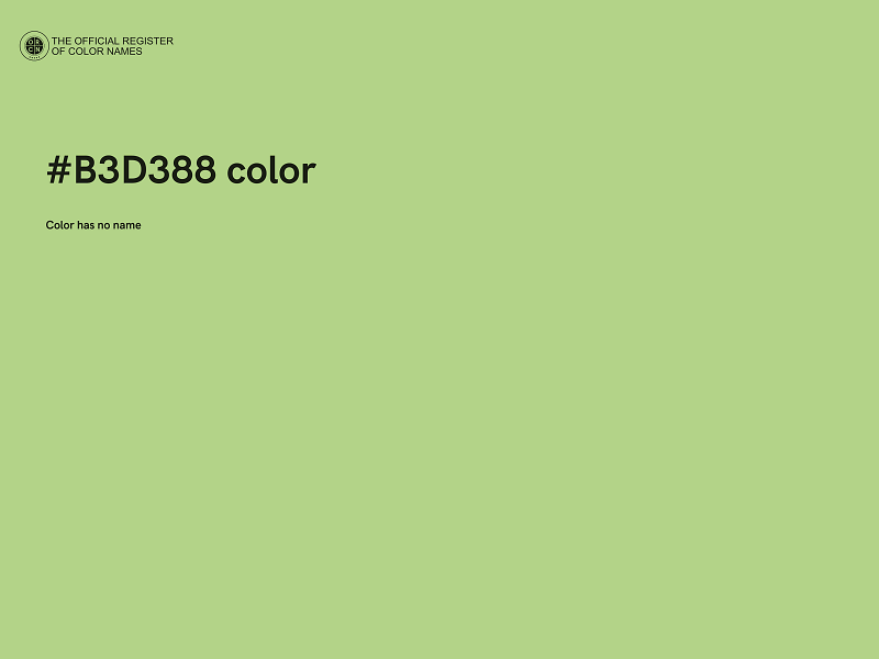 #B3D388 color image