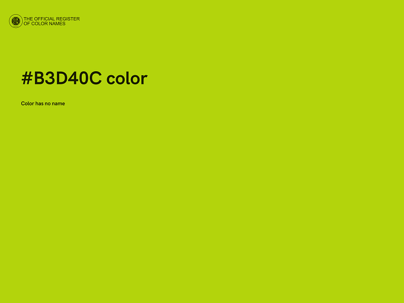 #B3D40C color image