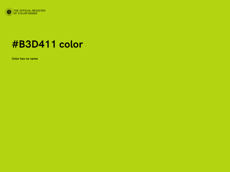 #B3D411 color image