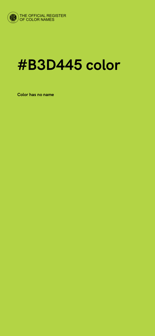 #B3D445 color image