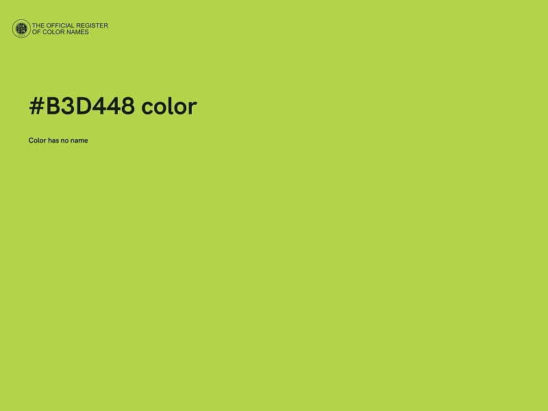 #B3D448 color image