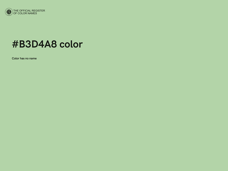 #B3D4A8 color image