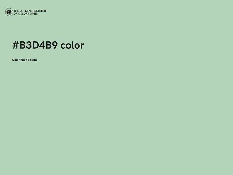 #B3D4B9 color image