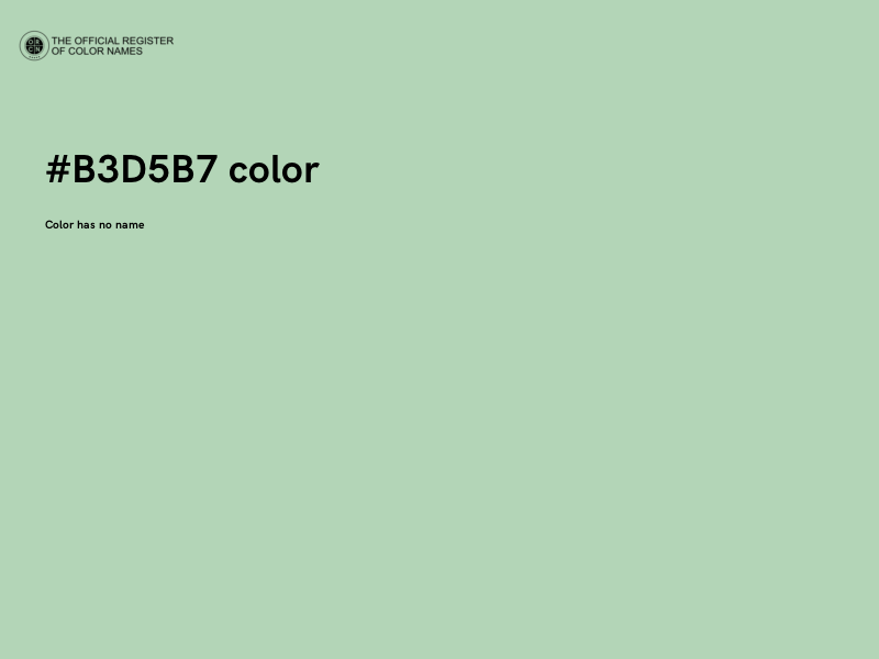 #B3D5B7 color image