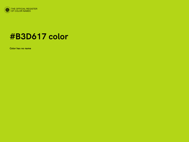 #B3D617 color image