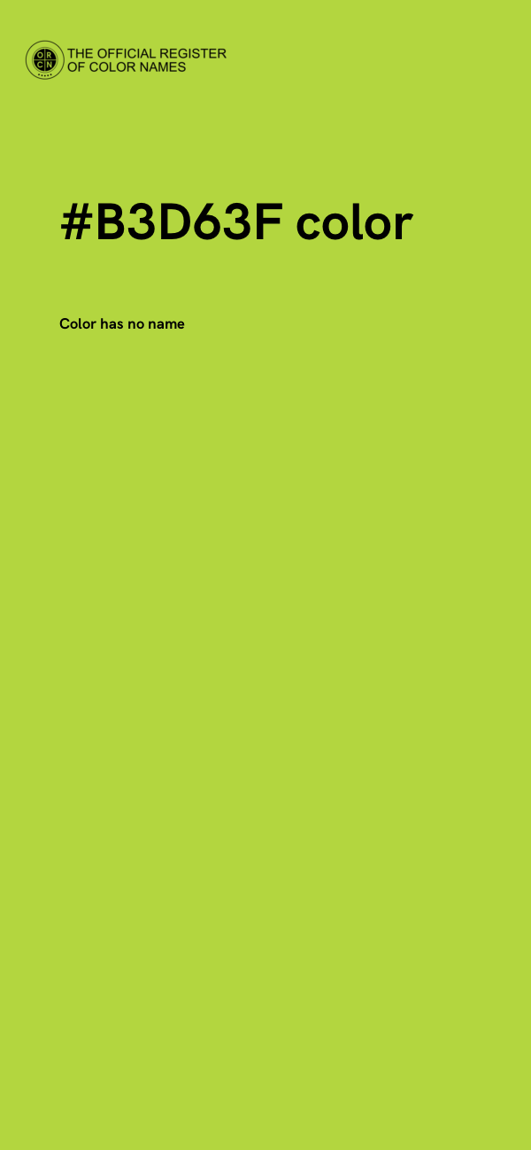 #B3D63F color image